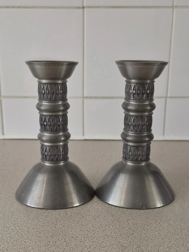 Lovely pair pewter - of,