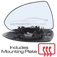Wing Mirror Glass Vauxhall Corsa E Mk4 2014-2020 Heated Convex Passenger Side