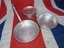 Vintage Camping Bulldog Brand Cooking Pots Aluminium Tins Pans Fishing Outdoors