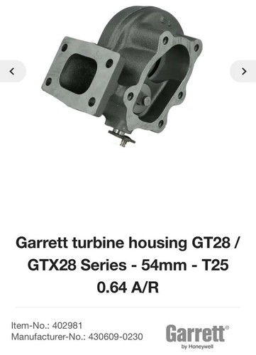 Garrett turbine housing gt28 - garrett,