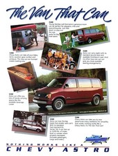 1985 Chevy Print Ad, Astro Van