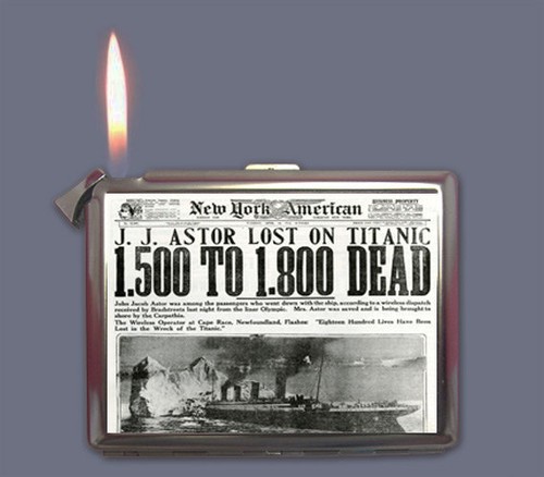 Titanic newspaper front - newspaper,