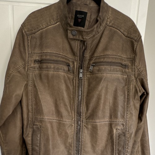 Men guess brown leather - guess,