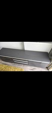 IKEA Besta TV Unit In Grey with 2 Large Drawers And 3 Shelves