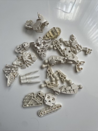 Lego bionicle white - white, armor