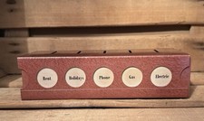 Vintage Metal Coin Savings Budgeting Box - Metal Money Box #OTR221