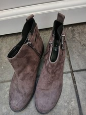 Excellent Condition Ladies TU Chocolate Brown Ankle Boots UK 4