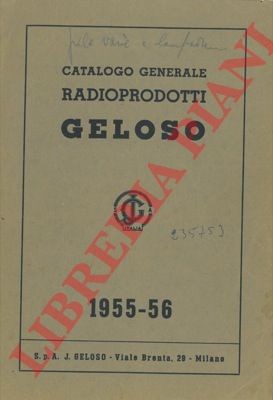 Geloso catalogo generale - -,