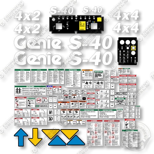 Genie s40 decal - genie,