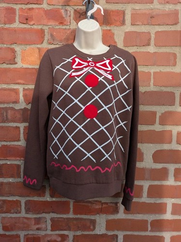 Gingerbread christmas jumper - gingerbread,
