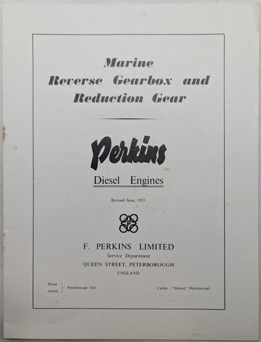 Perkins marine reverse gearbox - marine,