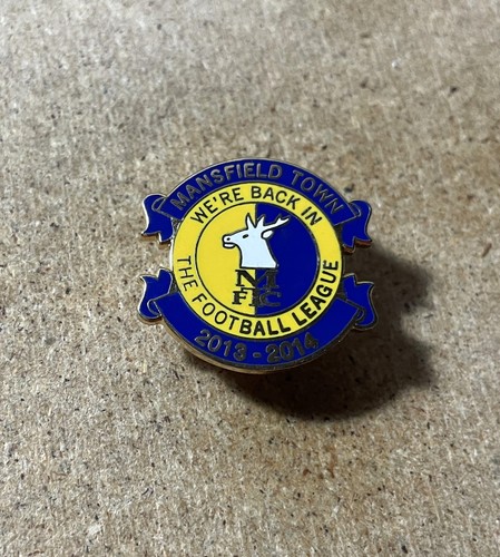 Mansfield town enamel football - town,