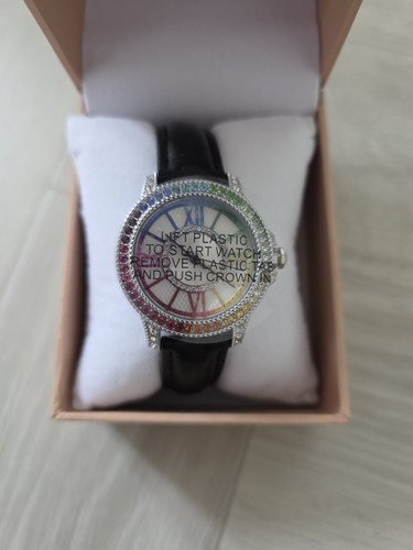 Qvc diamonique rainbow watch - diamonique,