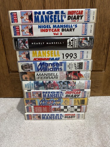 Nigel mansell joblot vhs - mansell,