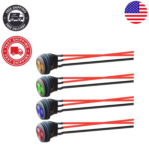 Prewired 12v 24v rocker - 12v-24v, toggle