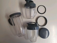 Job Lot 3 Blender Cups Accessories Parts Jar Lid Spare Parts Containers Storage