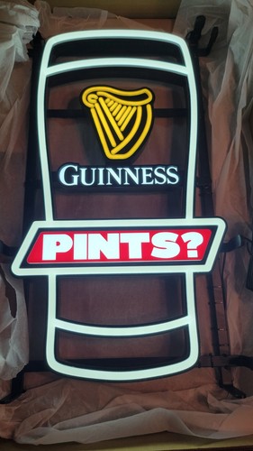 Guinness beer pints led light - pints,