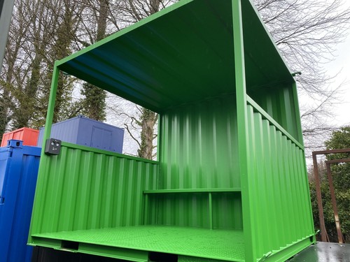 Steel smoking vaping shelter - steel,