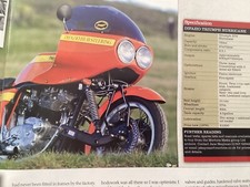 DIFAZIO TRIUMPH HURRICANE X75 MOTORCYCLE MAGAZINE ARTICLE   last one