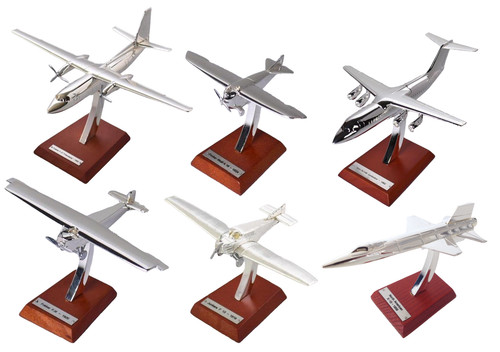 Set airliners silver plated - set,