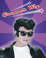 Men Black Greaser Wig Danny