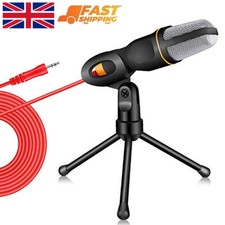 Wired Condenser Microphone Mic with Tripod for Live Streaming Studio Recording