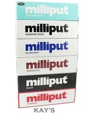 MILLIPUT EPOXY PUTTY STANDARD, TERRACOTTA, BLACK, SUPERFINE WHITE, TURQUOISE