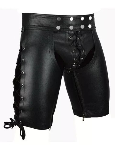 Men real leather chaps - leather,