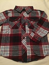 Gymboree Boys Long Sleeve Button Up Shirt Bike Brigade Size 2T Nwt 