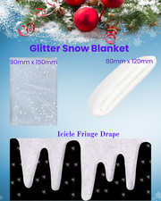 CHRISTMAS FAKE SNOW BLANKET OR