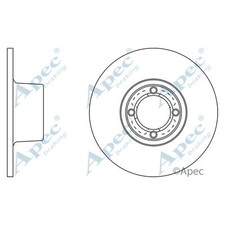 2x Brake Discs Solid For
