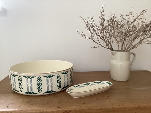 French antique ceramic wash - antique,