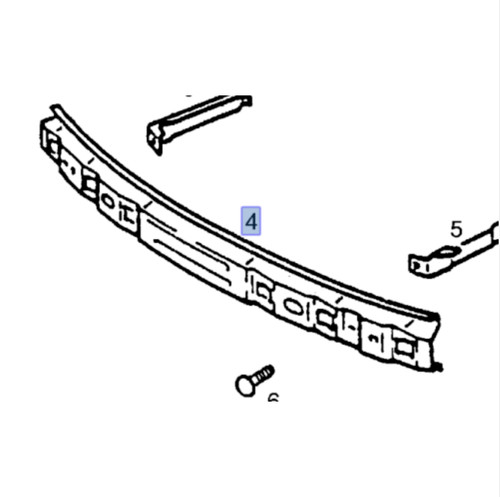 Front bumper reinforcement - front,