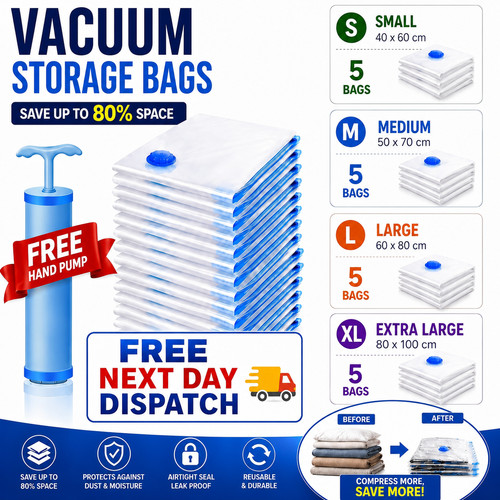 Vacuum storage bags pack - bags,