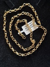 Solid 9ct 20 Inch Gold Belcher Chain Necklace. Brand New