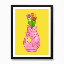 Gluggle Jug Tulips  Art Print