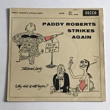 Paddy Roberts - Paddy Roberts Strikes Again 7" EP Vinyl Record - DFE.6641 EX/VG+