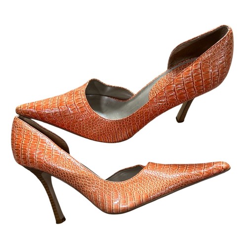 Diba east orange croc embossed - east,