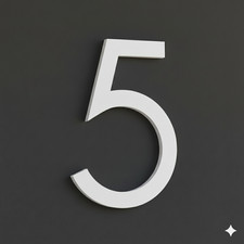 Modern Floating House Numbers