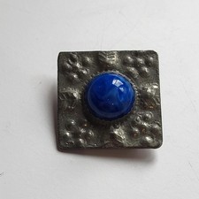 Antique Square Pewter Pin with
