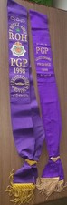 RAOB Masonic Regalia -2 x Purple Sash. Leicestershire 1998 ROH
