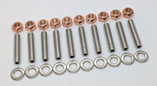 Vauxhall Astra Zafira VXR GSi SRi exhaust stainless studs copper nuts washers