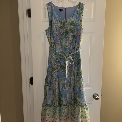 Talbots voile sleeveless midi - voile,