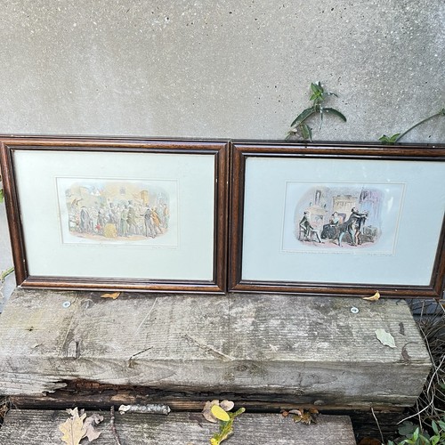 Pair antique phiz color - pair,