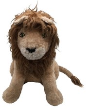 Large Plush Vintage Lion Soft Toy Stuffed Animal 18 Inch Tan Mane in Need of TLC
