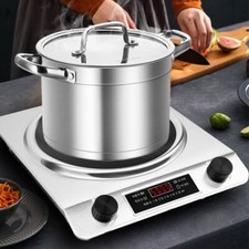 5000W Electric Induction Stove Commercial Concave Cooktop Cooker Stainless Steel