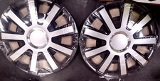 2 X 16" WHEEL TRIMS (PAIR) FOR SPRINTER 2006 - on  VITO VIANO  BLACK SILVER