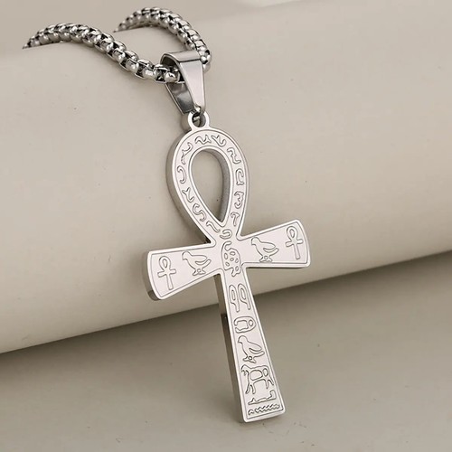 Ankh cross necklace - necklace, of