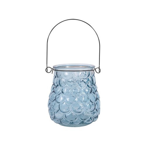 Glass votive jar - votive, hanging