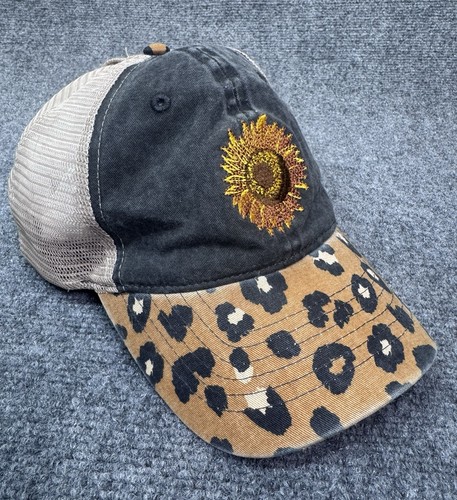 Sunflower leopard mesh trucker - sunflower,